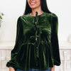 Velvet Ties Top - 3 Colors!
