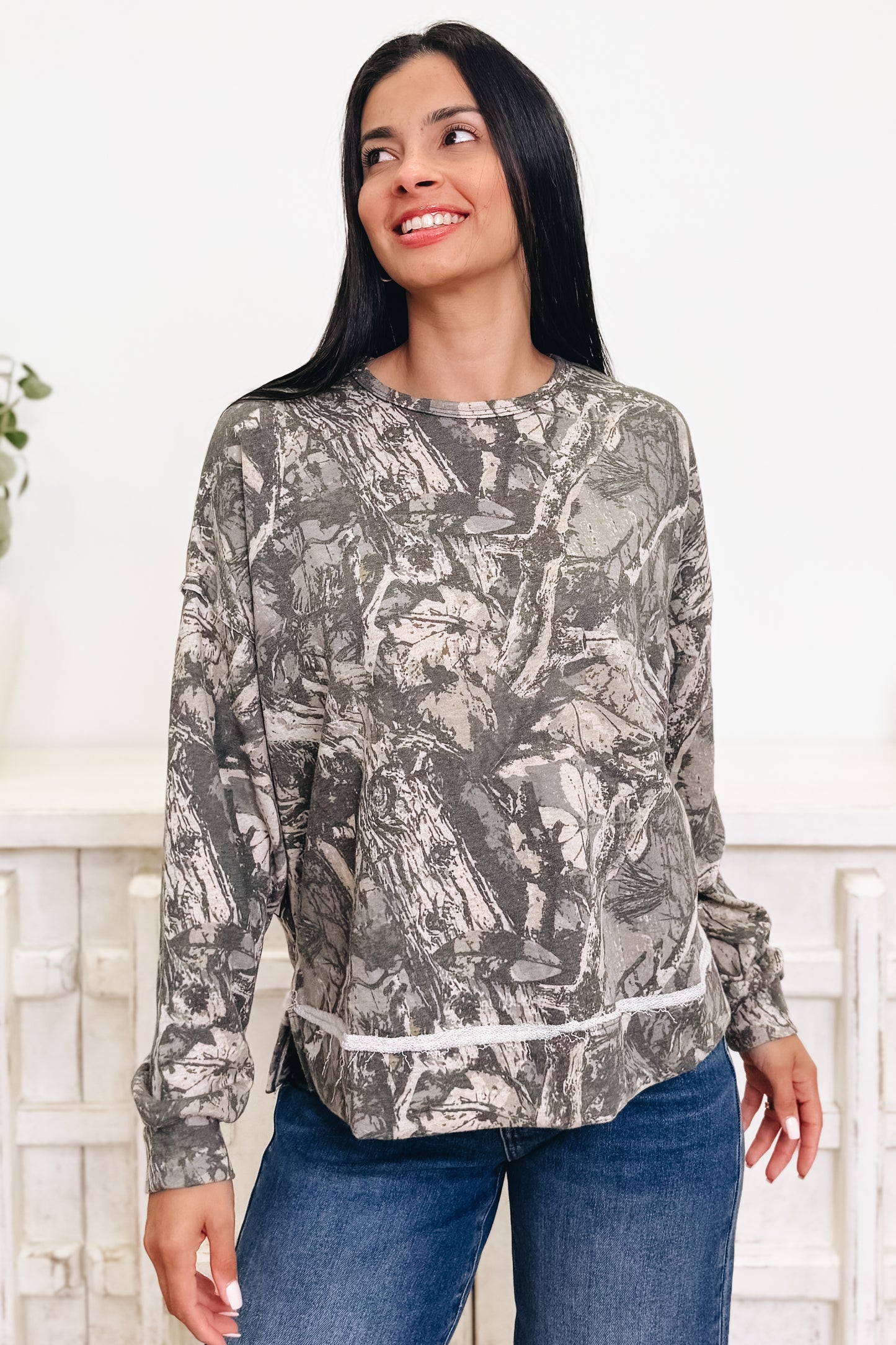 The Long View Camo Top - 2 Colors!