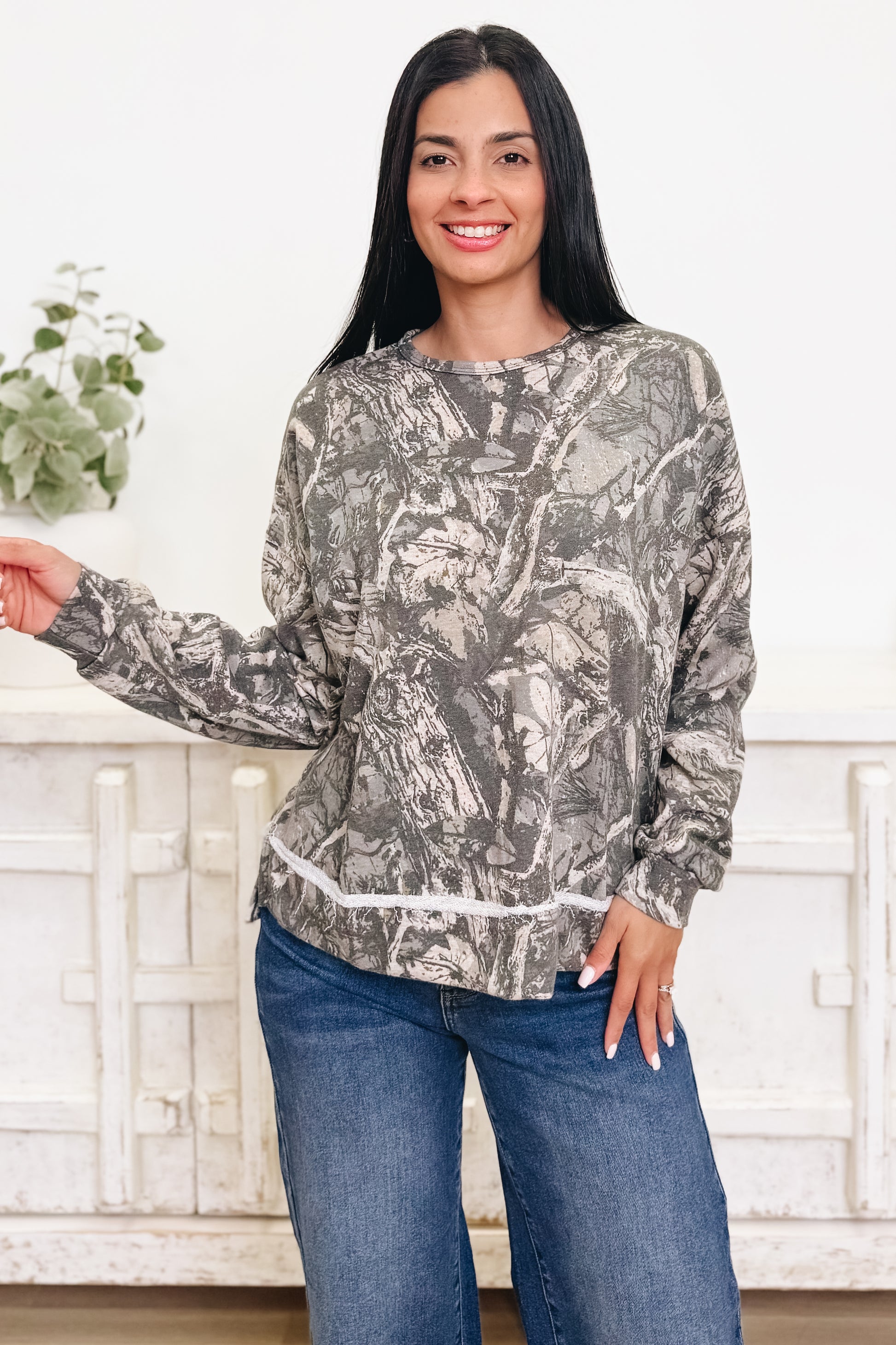 The Long View Camo Top - 2 Colors!