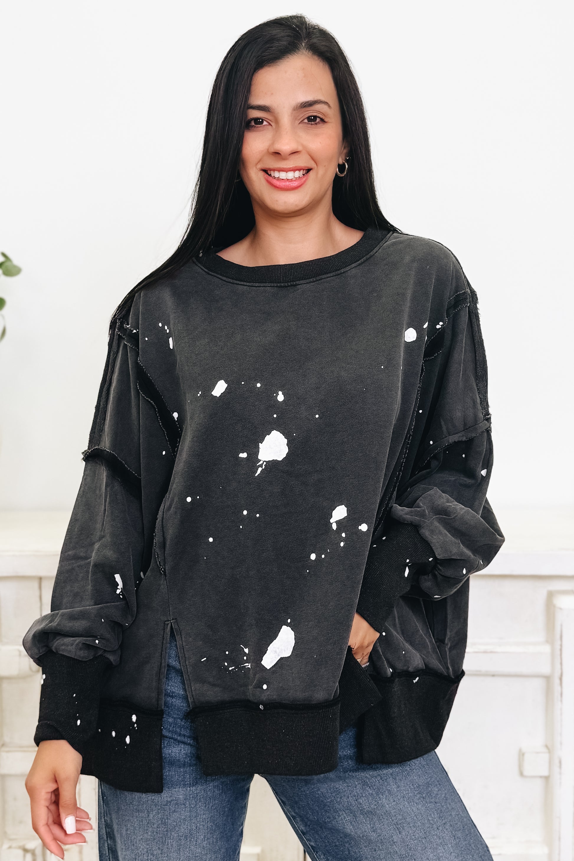 Make Your Own Splash Pullover - Charcoal