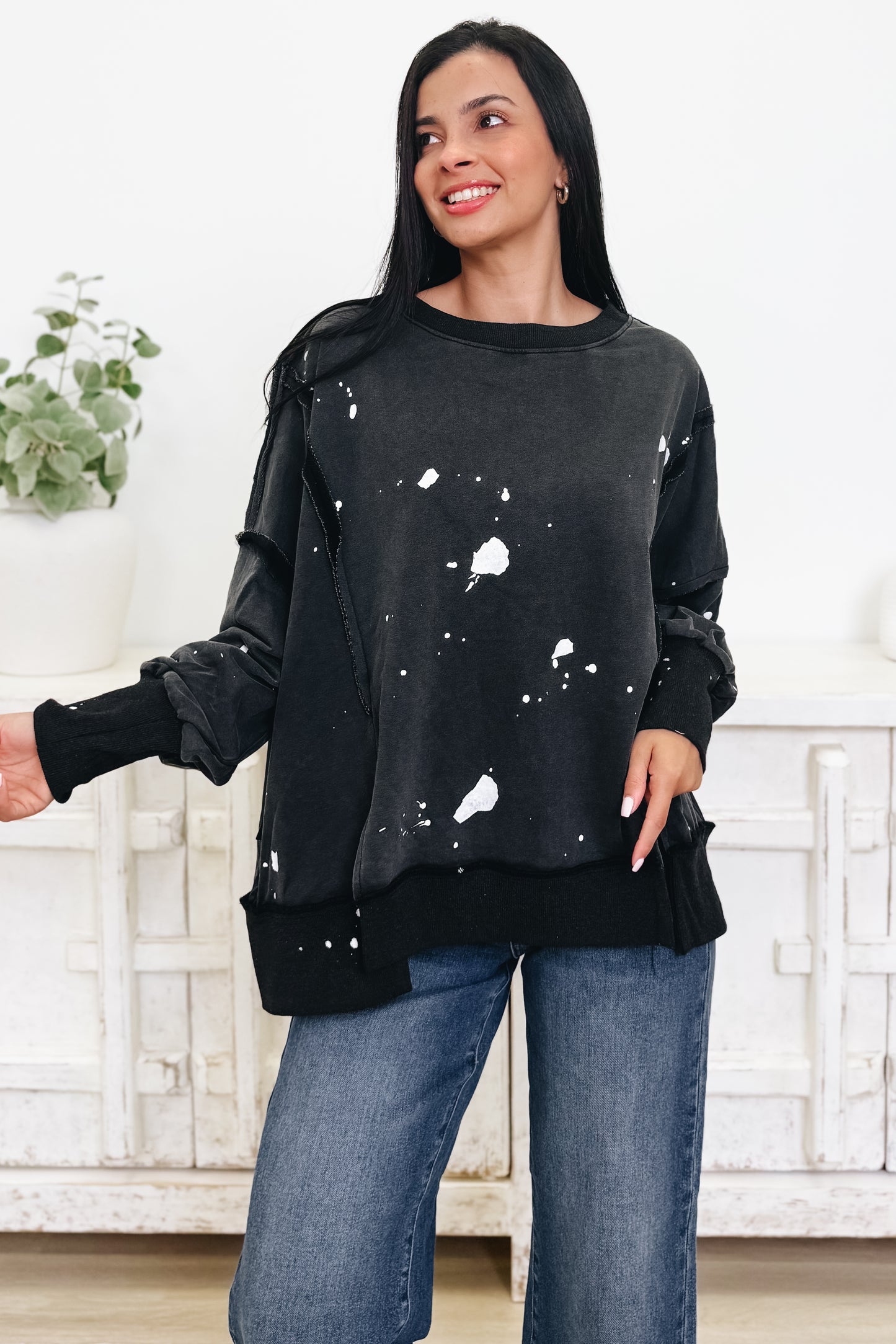 Make Your Own Splash Pullover - Charcoal