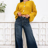 Groove Thang By Judy Blue - High Rise Palazzo Patch Pockets Jeans - Dark