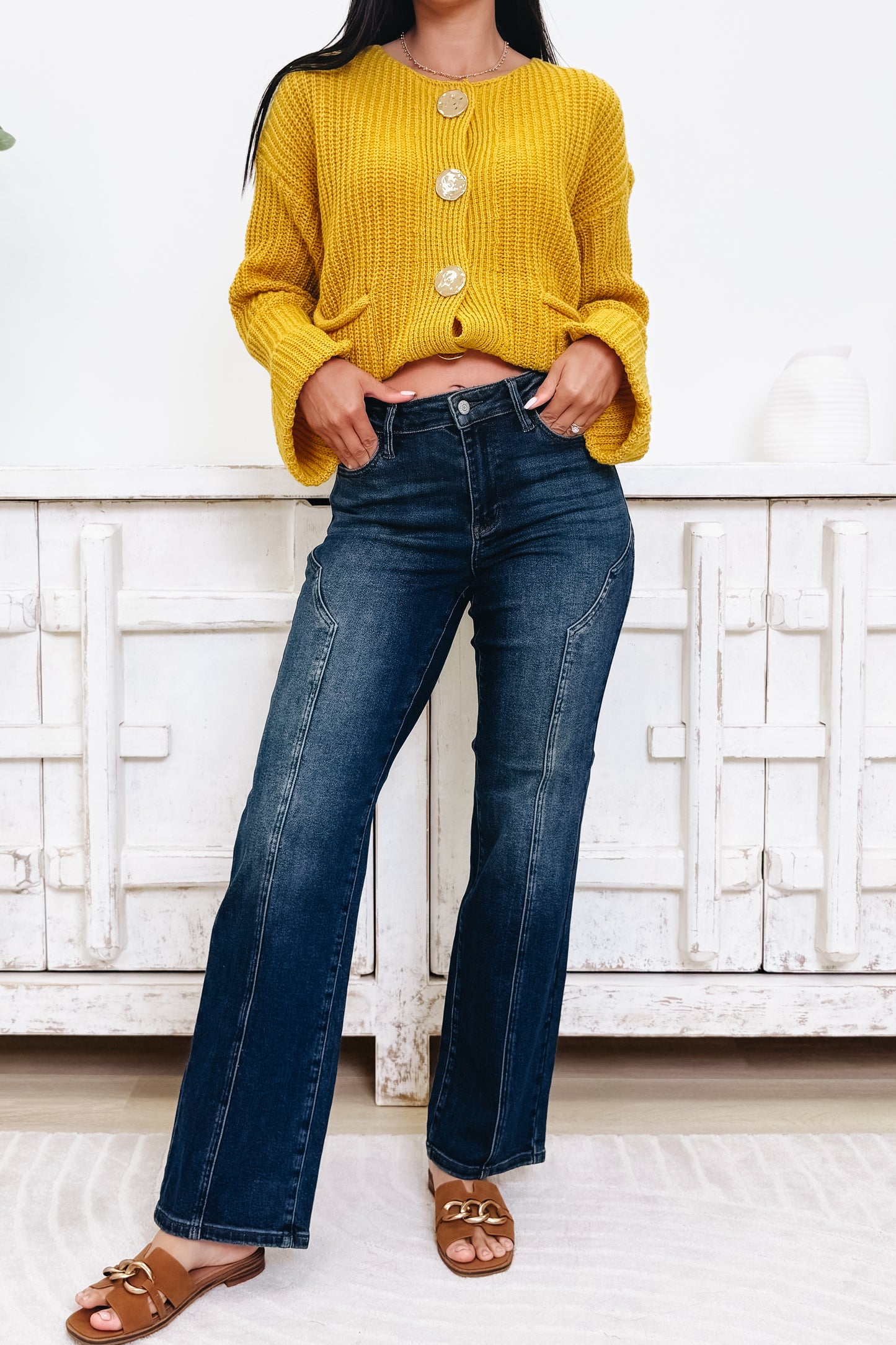 Wild West Wonder By Judy Blue - Straight Western Jeans - Dark