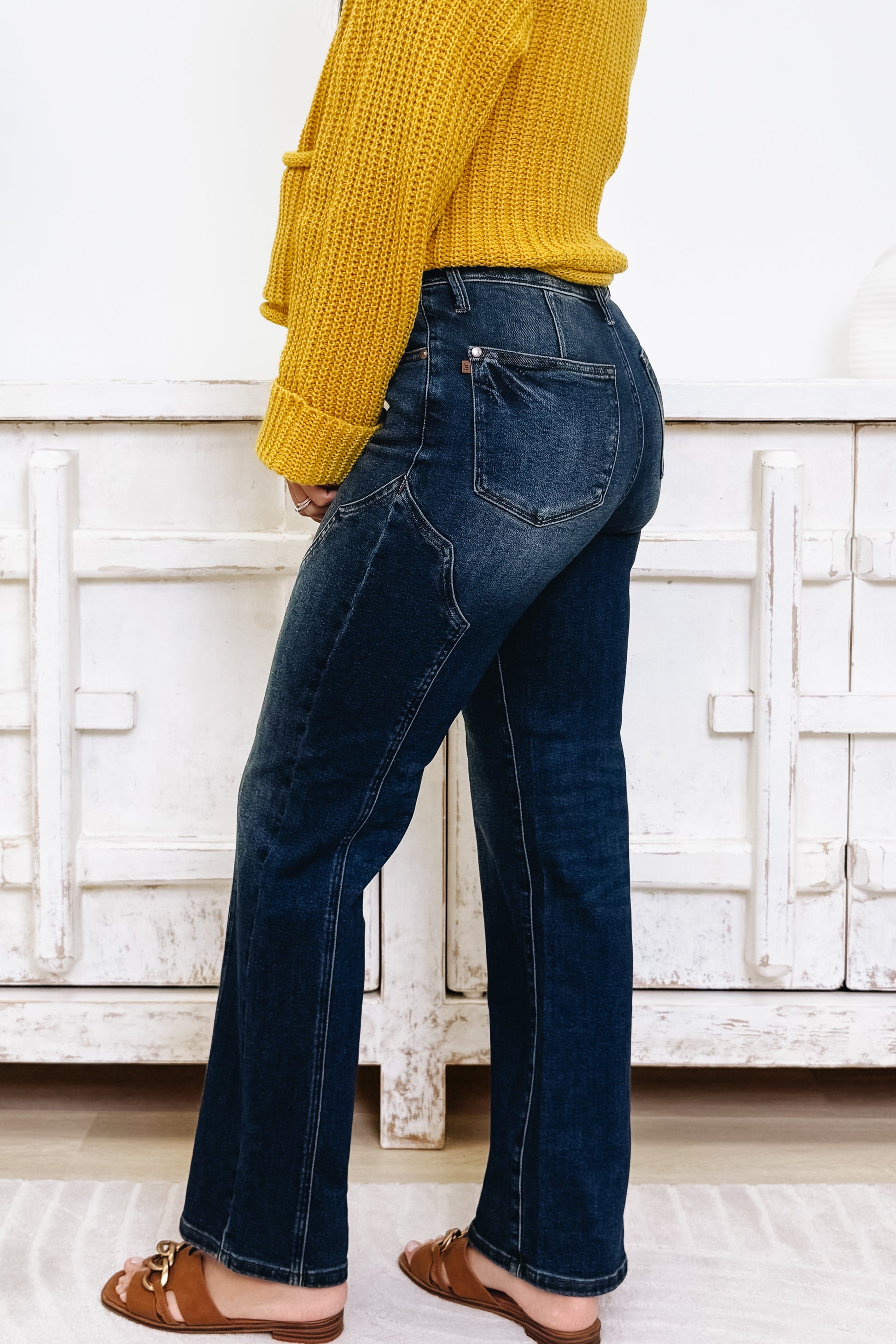 Wild West Wonder By Judy Blue - Straight Western Jeans - Dark