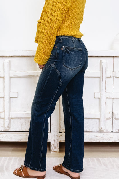 Wild West Wonder By Judy Blue - Straight Western Jeans - Dark