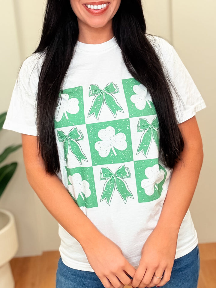Clover & Bows St. Patricks Colors Tee
