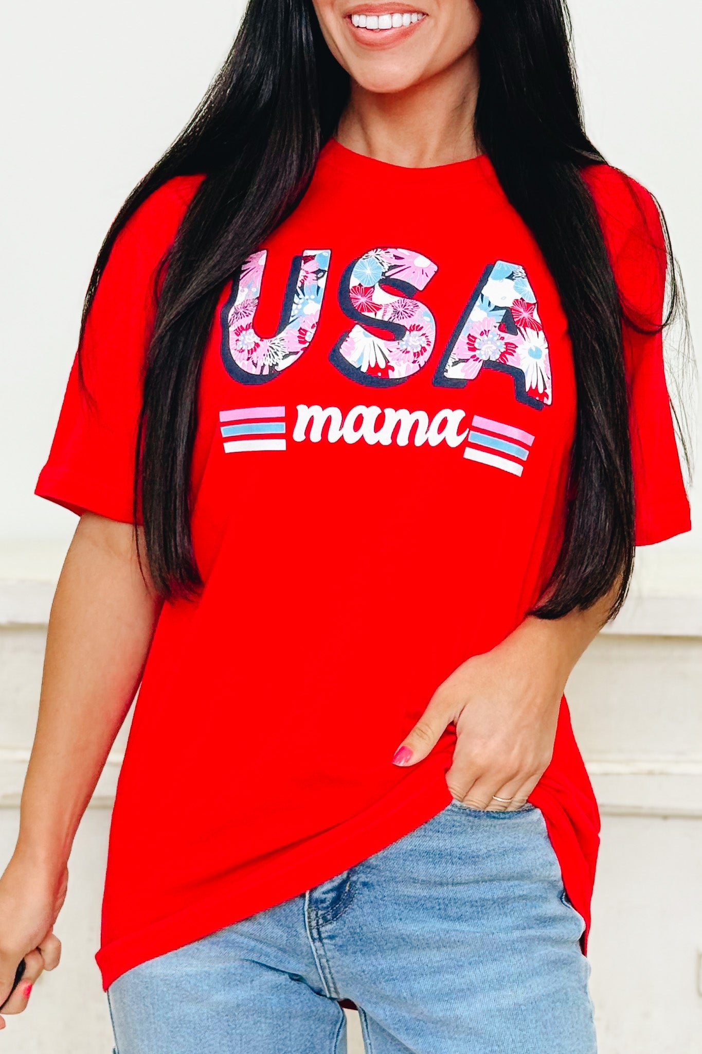 USA Mama Graphic Tee