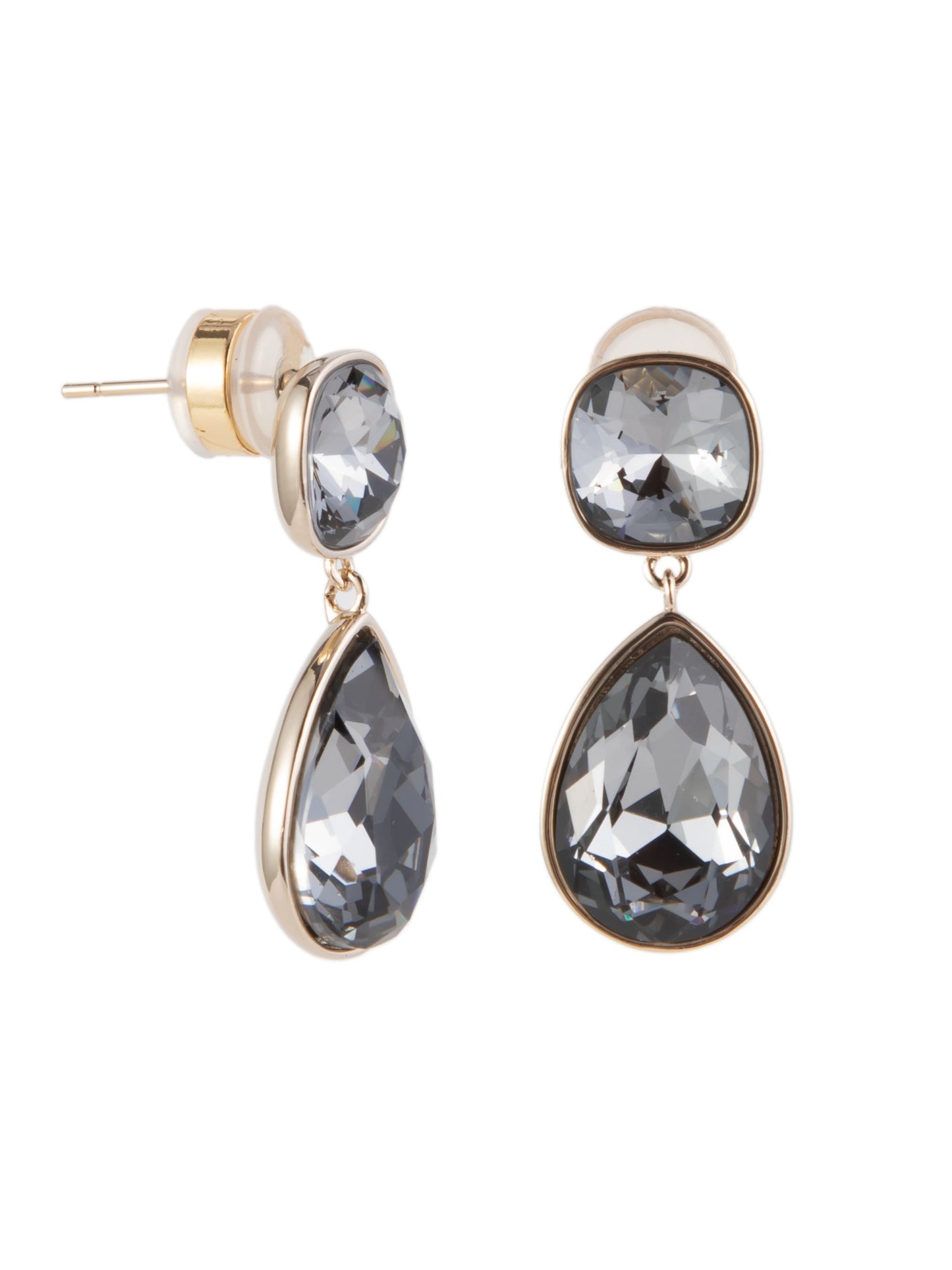 Coffee Time Earrings Drop - Linen Smokey