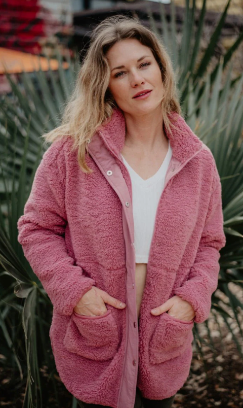Oversized Sherpa Jacket - 2 Colors!