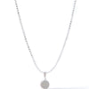 Mini Angels Hour Necklace - Liquid Metallic Pearl White
