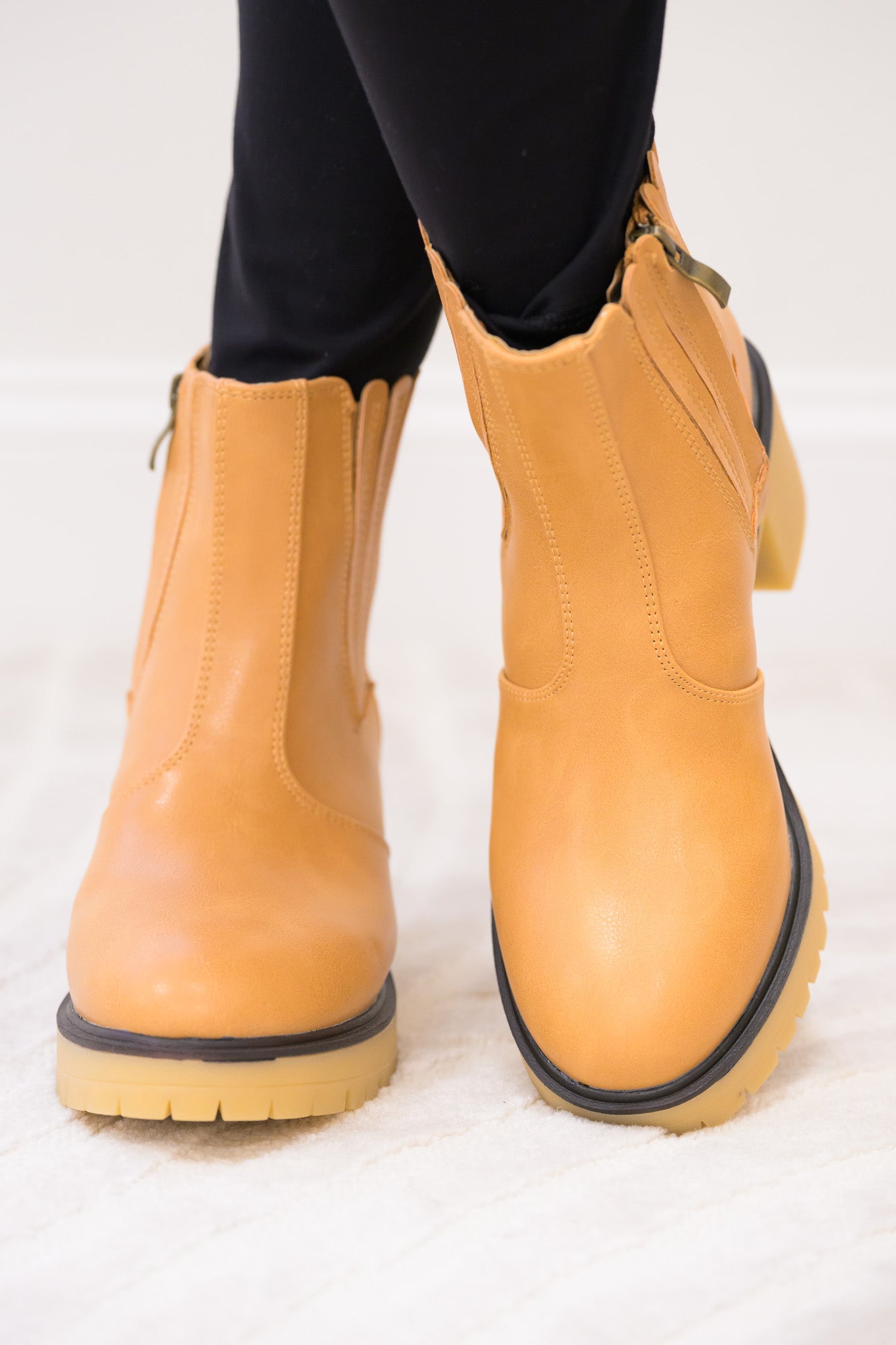Winnie Booties - Tan