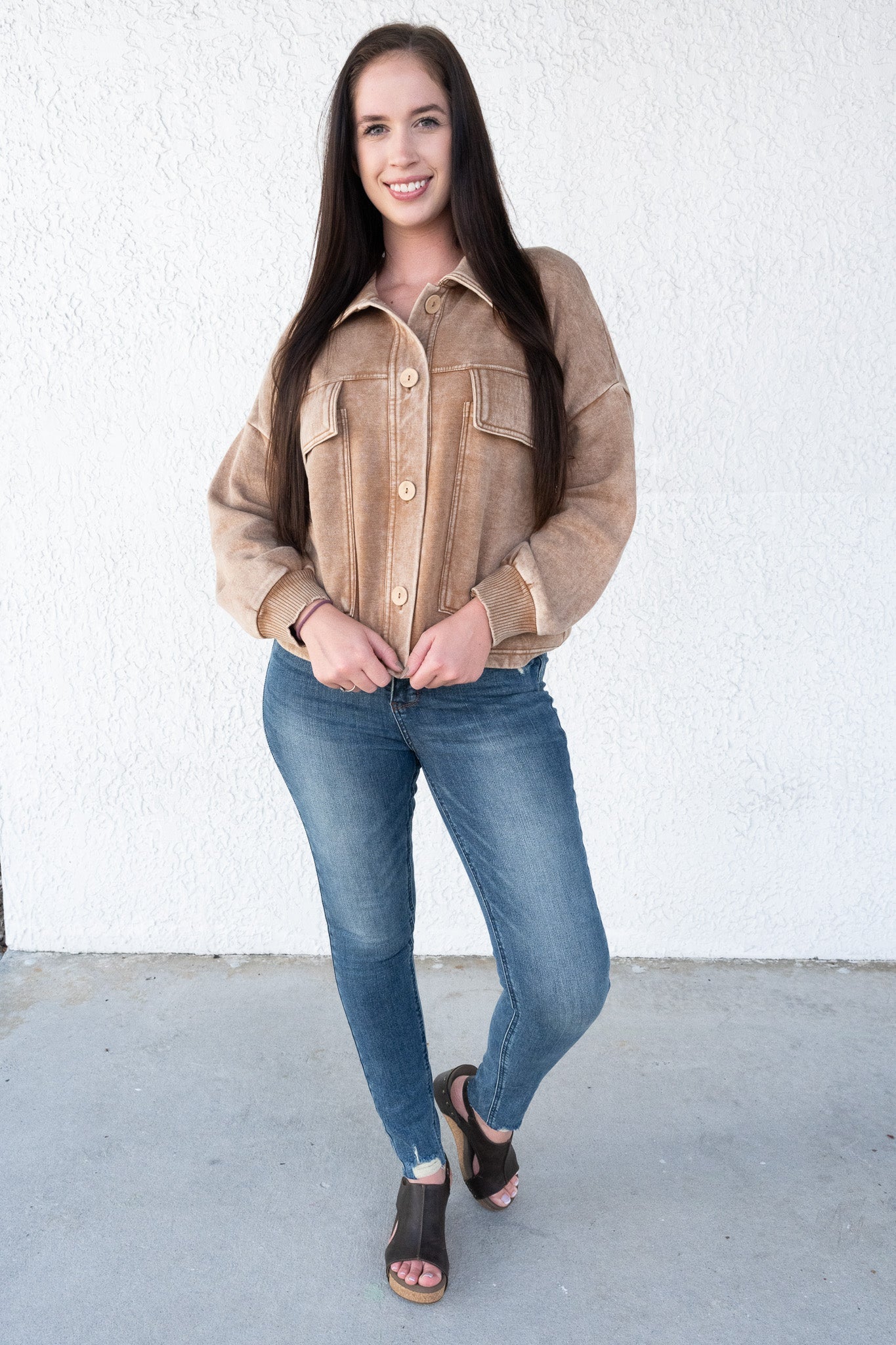 Main Squeeze By Judy Blue - High Rise Tummy Control Vintage Hem Destroy Skinny Jeans