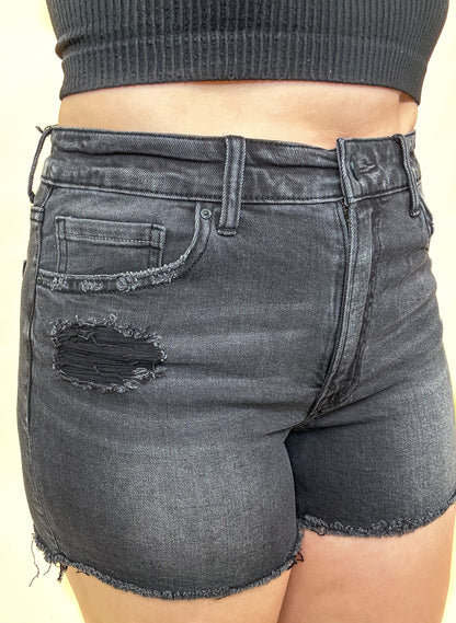 Torn Treasure By Mica Denim - High Rise Shorts
