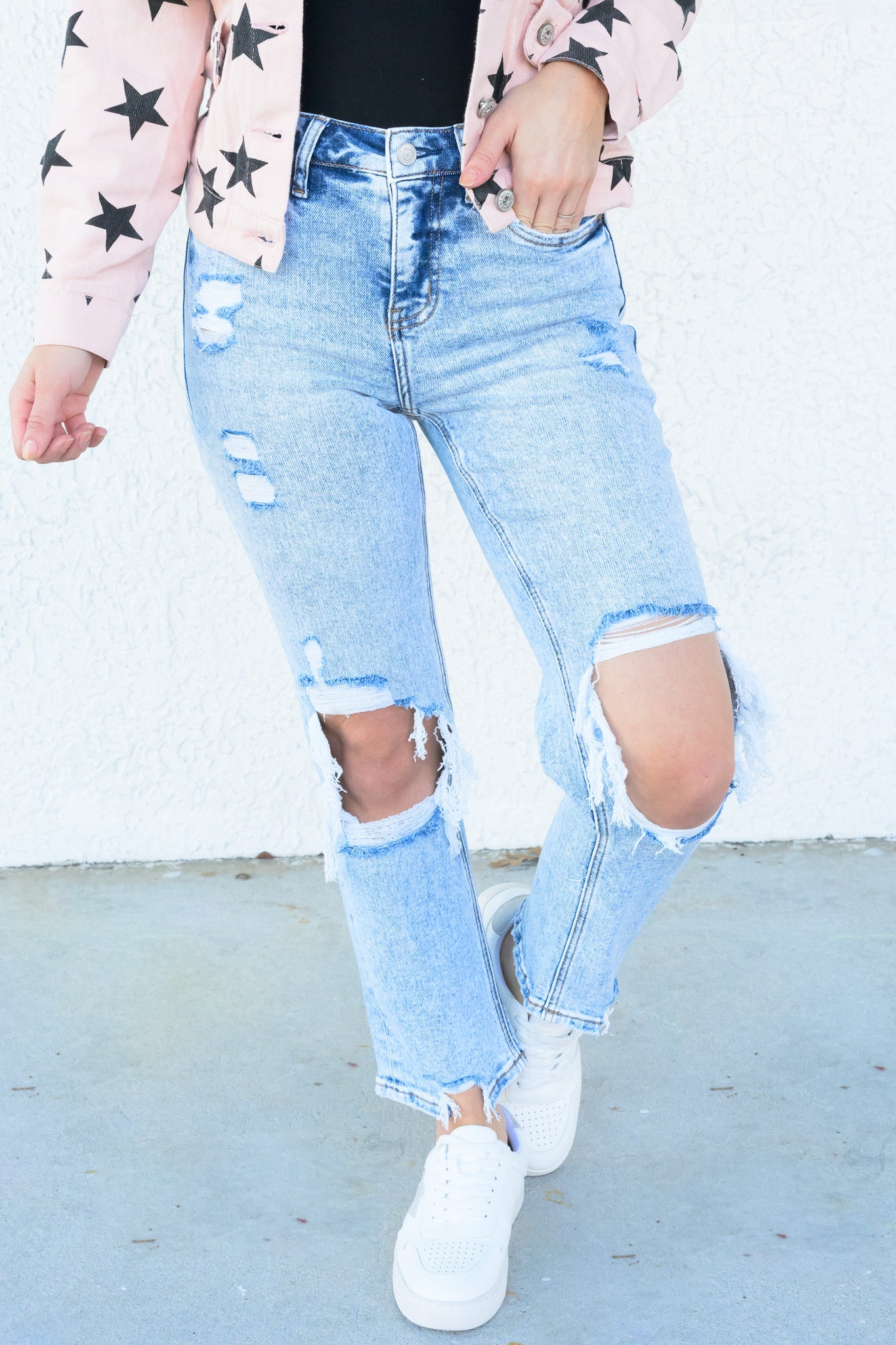 You Are Holy By Lovervet - High Rise Crop Straight Jeans