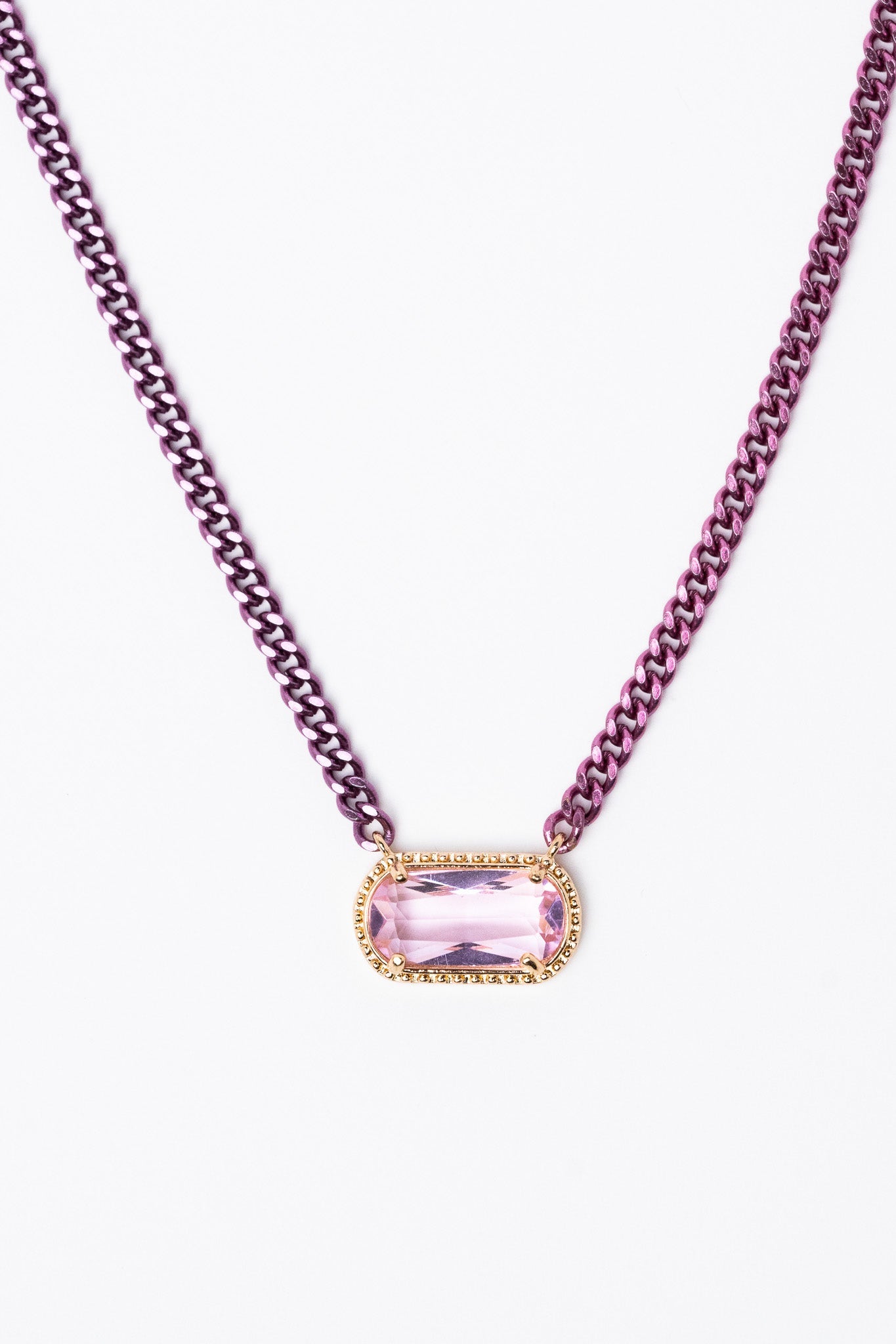 Aubrey Necklace - Metallic Peony