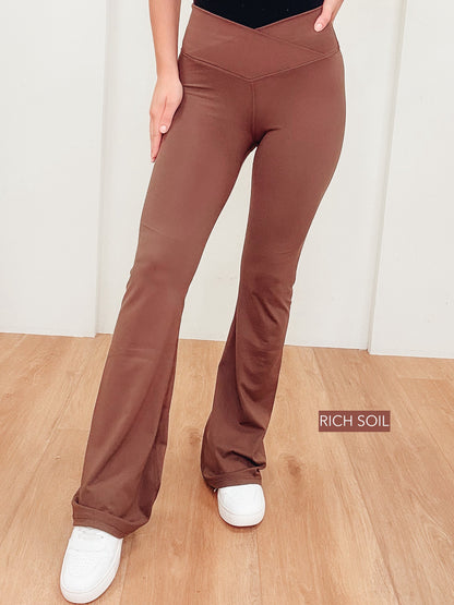 Take It All In Crossover Yoga Pants - 6 Colors!