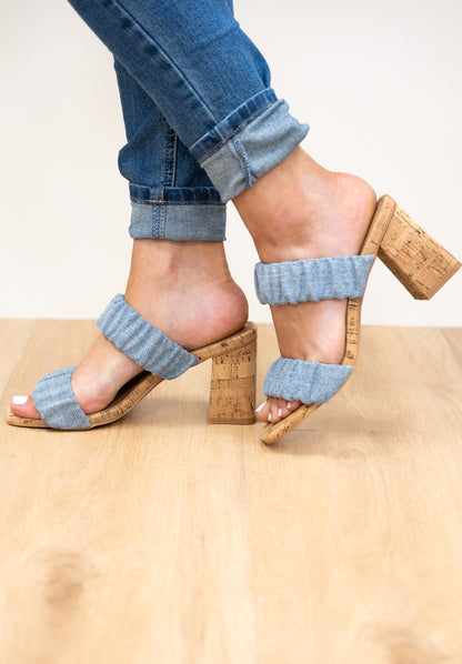 Corky's Tropic Like Its Hot Heel - Blue Denim