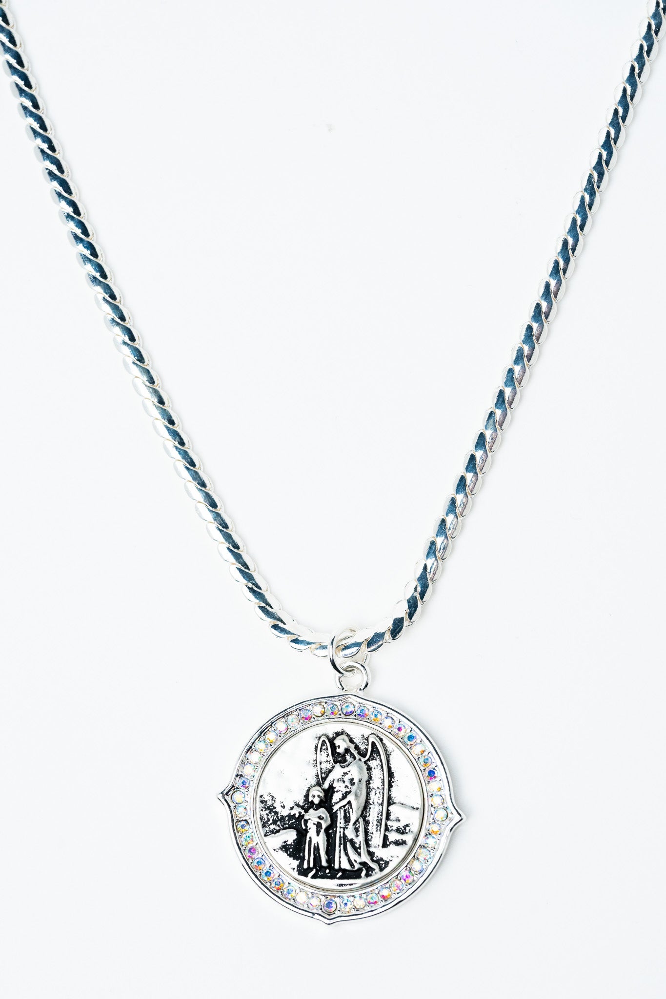 Time For Everything Necklace - Liquid Metallic Pearl White
