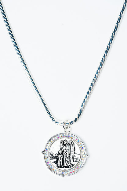 Time For Everything Necklace - Liquid Metallic Pearl White