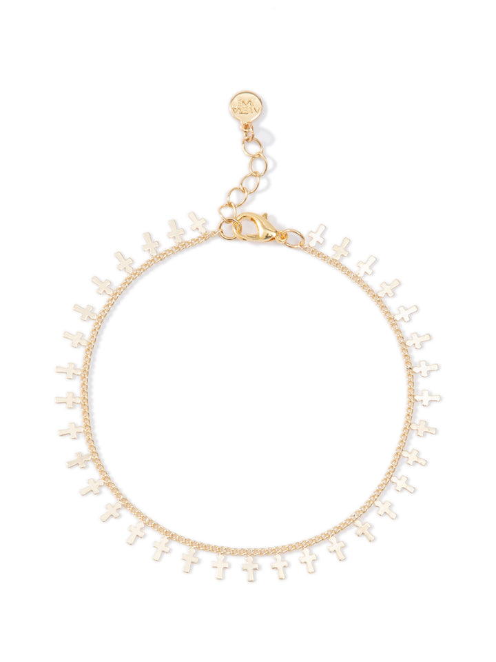 Every Little Thought Anklet - Metallic Moonlight