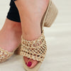 MIA Idella Heels - Natural Woven