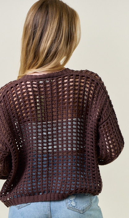 Open Horizons Crochet Cardigan- 3 Colors!