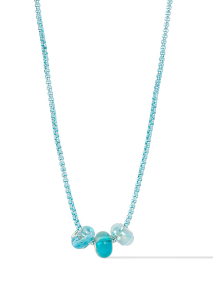 Blue Hawaii Necklace - Metallic Sky