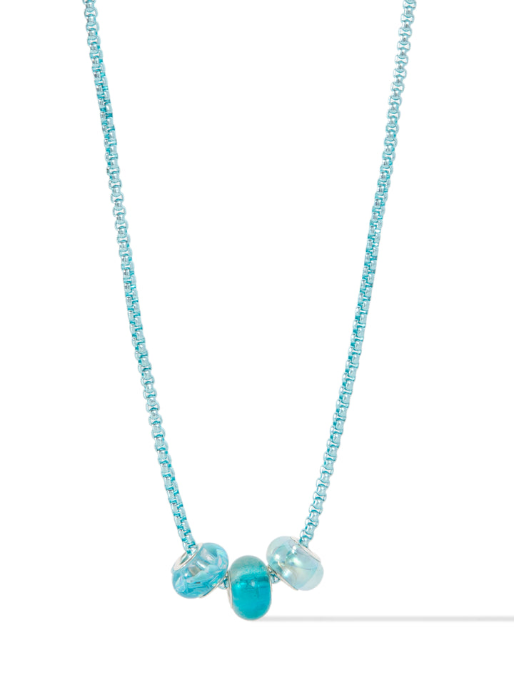 Blue Hawaii Necklace - Metallic Sky