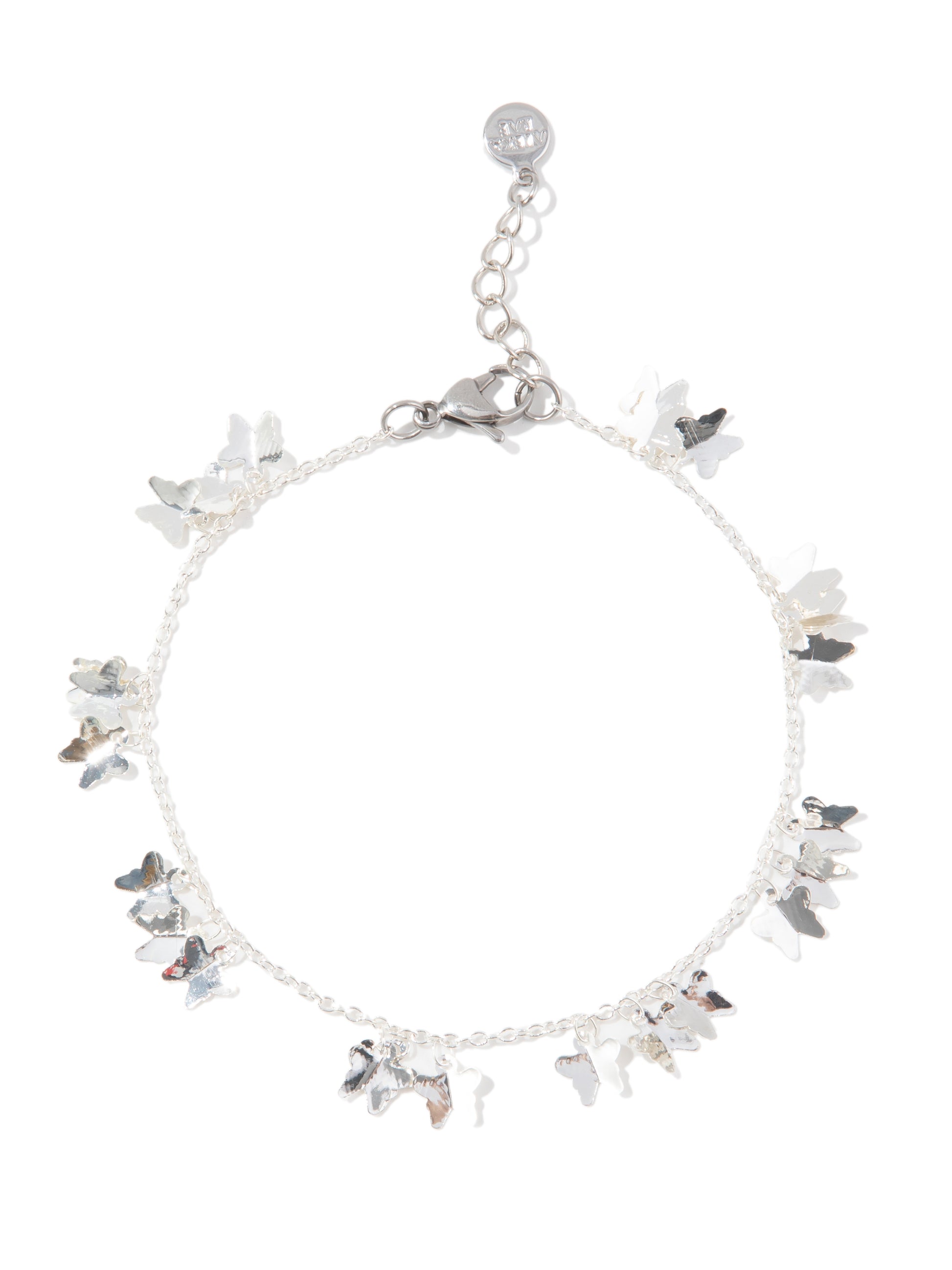 Amara Anklet - Liquid Metallic Pearl White