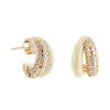 So Glad Earrings - Gold Cream