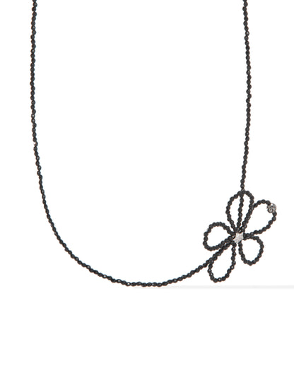 Summer Daisy Necklace - Black