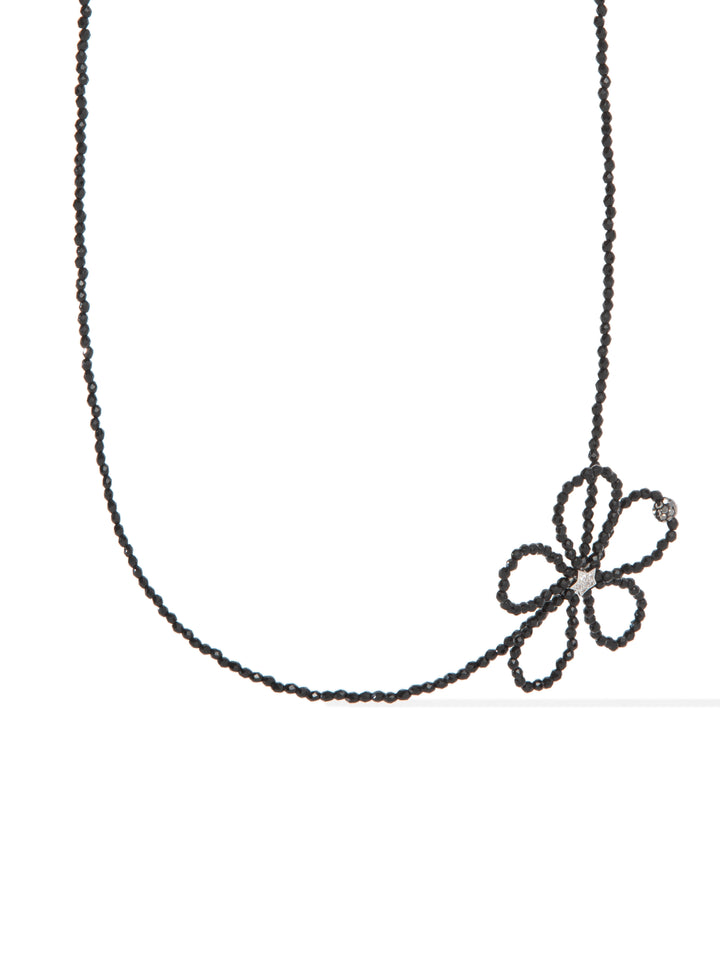 Summer Daisy Necklace - Black