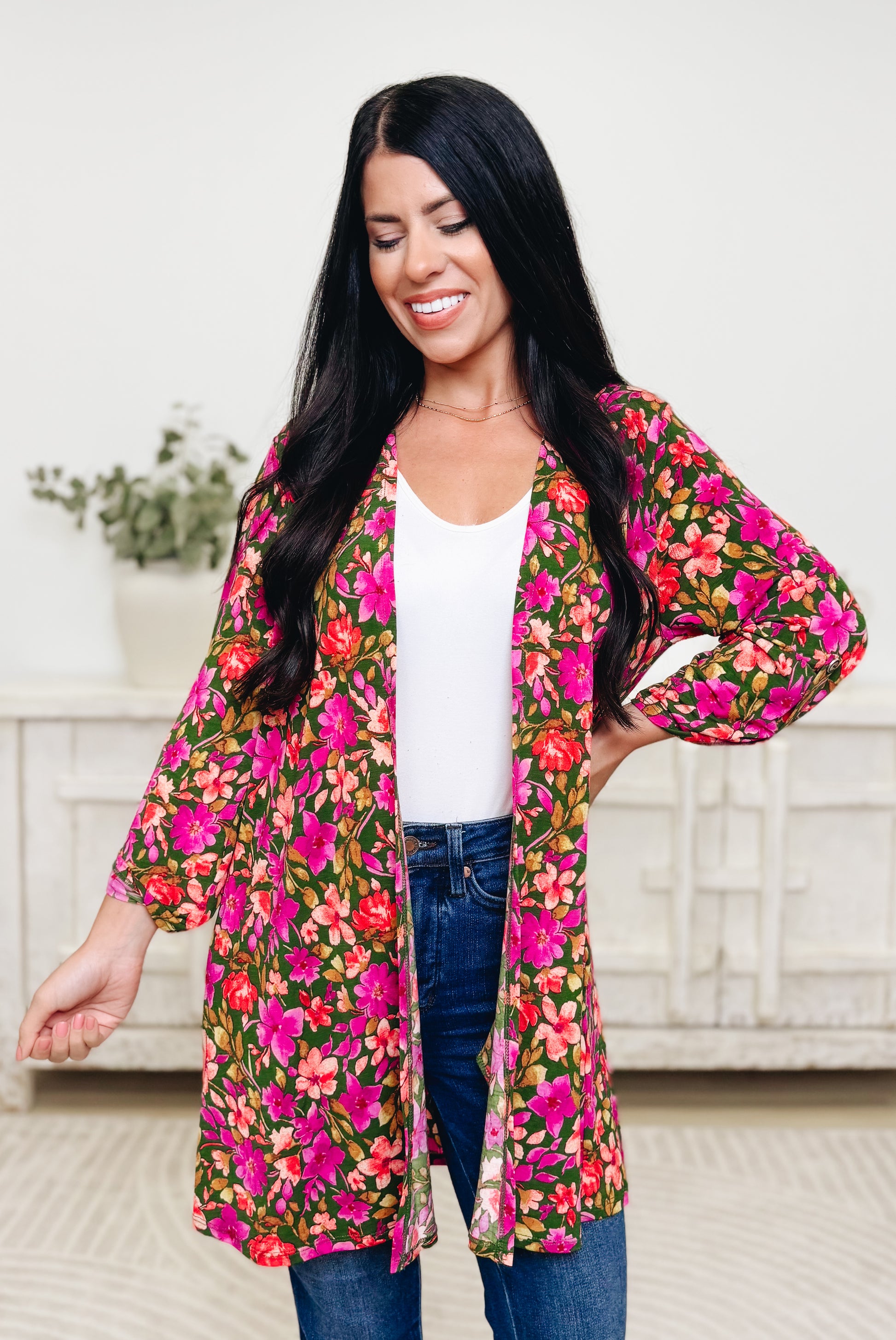 Sun Shiny Day Floral Cardigan