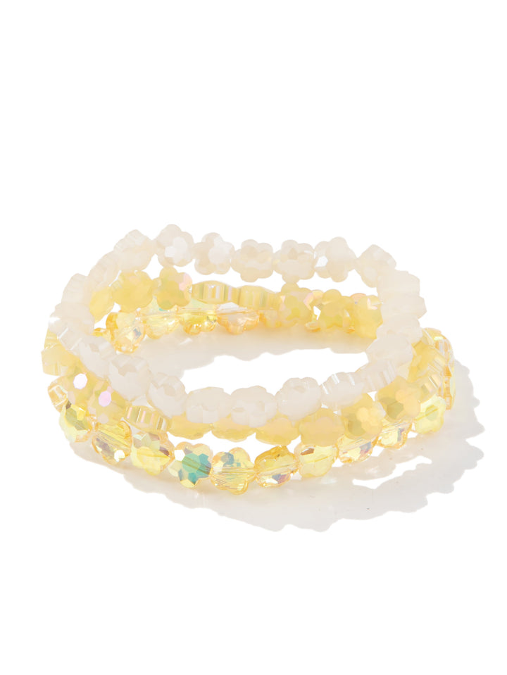 Sunflower Glow Bracelet - Buttercream
