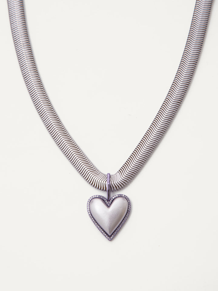 Loving You Necklace - Metallic Lilac