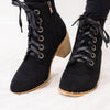 Quinny Lace Up Boots - Black
