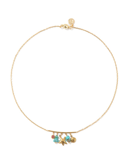 San Marino Charm Necklace - Gold