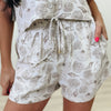 Seashells By The Seashore Shorts - Taupe Siren