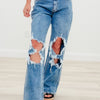 Blessed & Distressed By Anniewear - High Rise Wide Leg Jeans