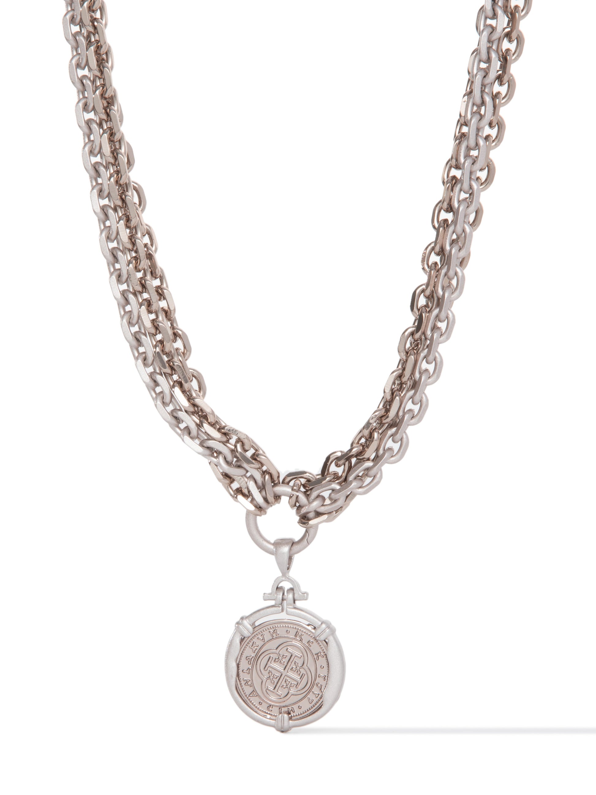 Shipwreck Necklace - Metallic Platinum
