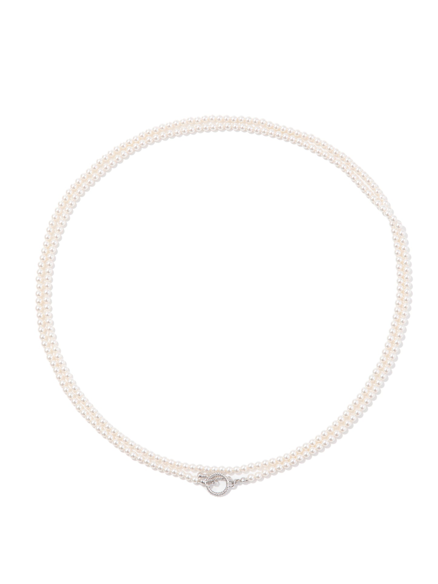 White Lotus Necklace - Glass Pearl