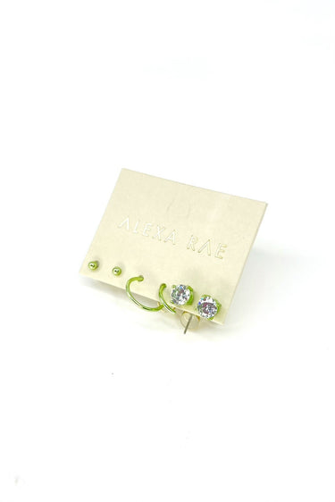 Ice Age Set Of 3 Earrings - 2 Colors!