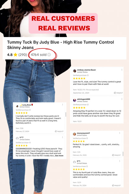 Tummy Tuck By Judy Blue - High Rise Tummy Control Skinny Jeans