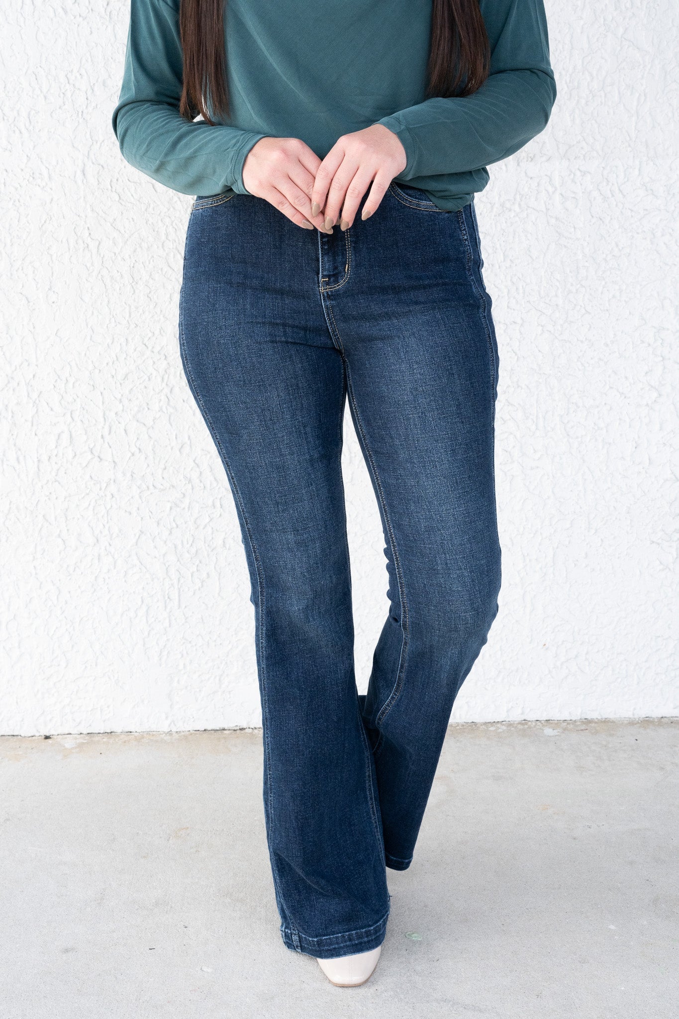 Coast To Coast By Judy Blue - High Rise Side Seam Flair Jeans
