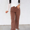 Espresso Yourself By Risen - Wide Barrel Pants - Espresso