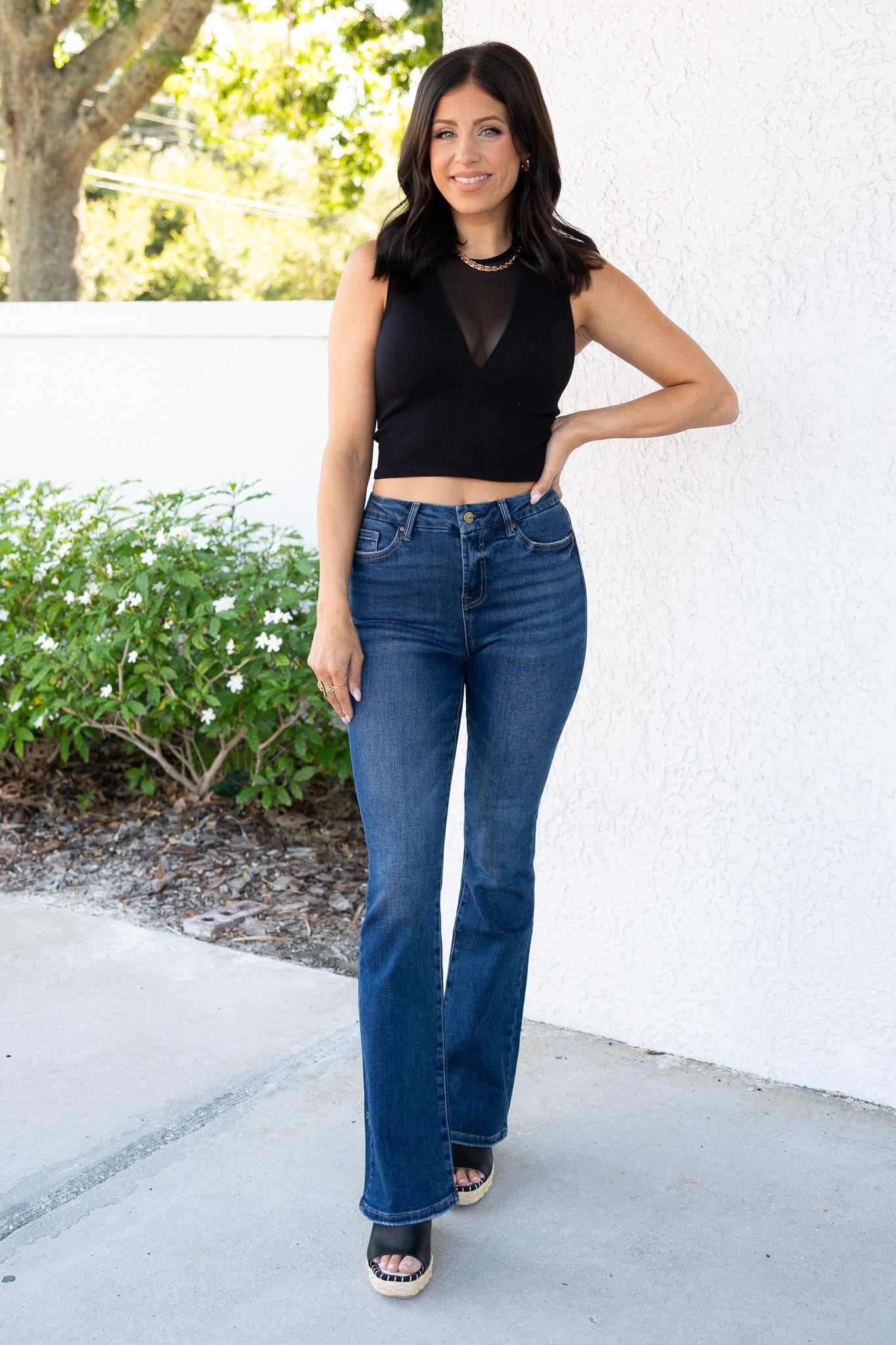 Mica Talladega Nights High Rise Bootcut Jeans