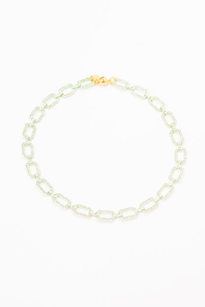 Becca Necklace - Metallic Pastel Mint