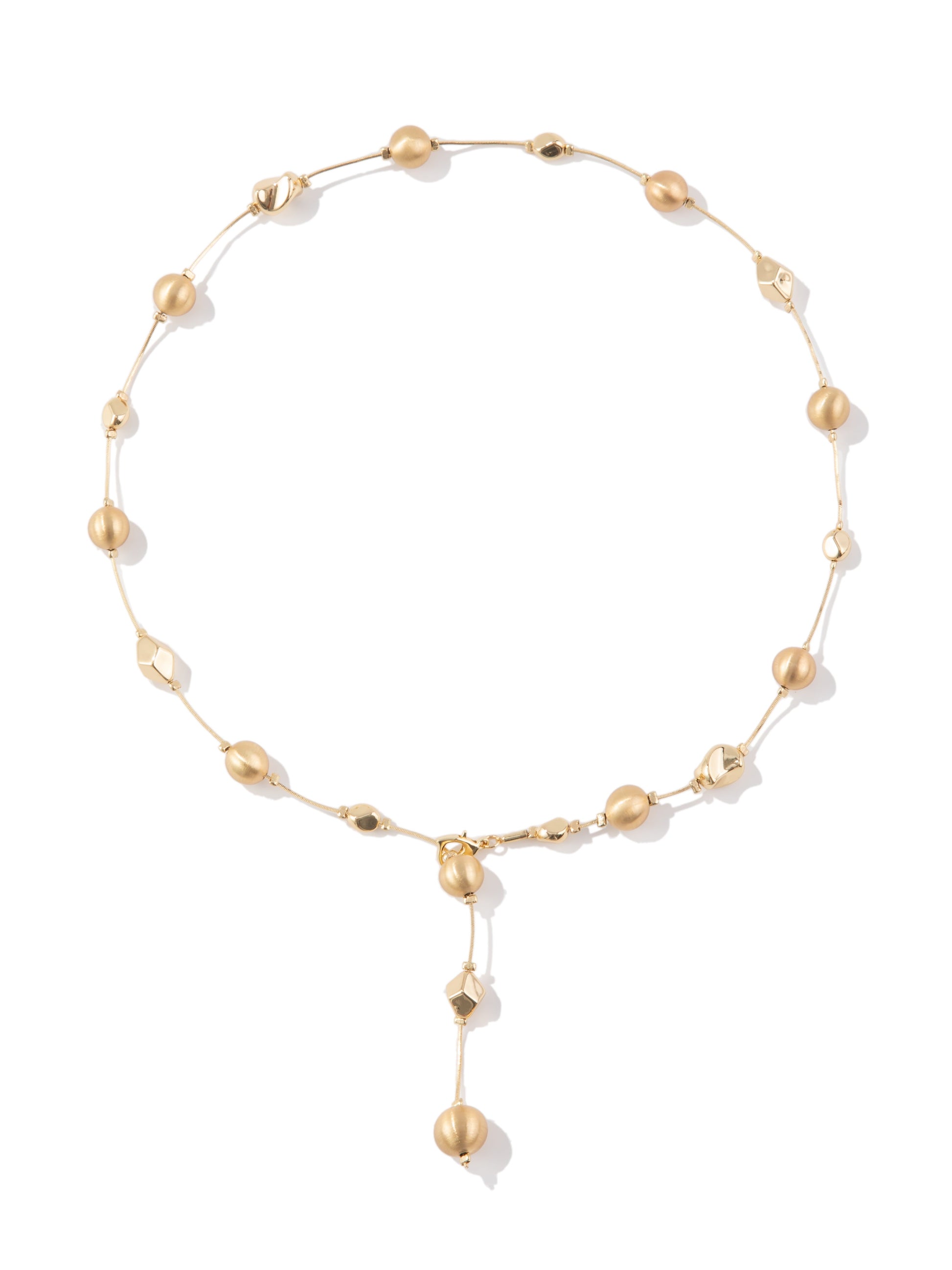 Cece Necklace - Matte Gold