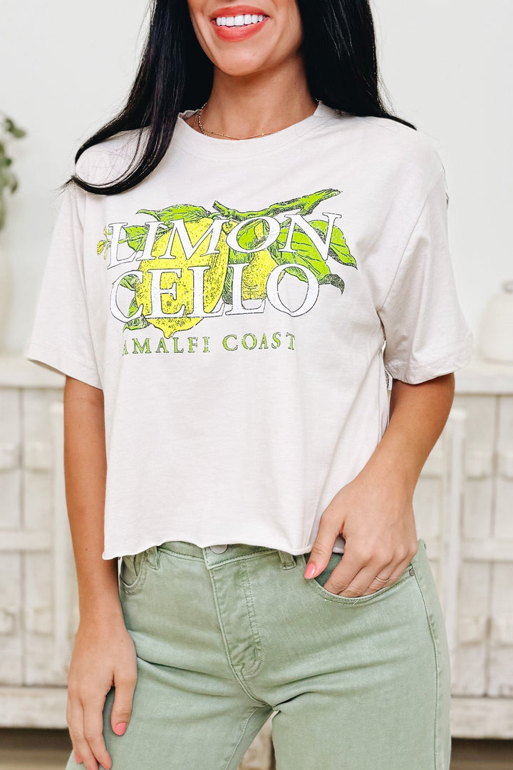 Limon Cello Amalfi Coast Crop Graphic Tee - 2 Colors!