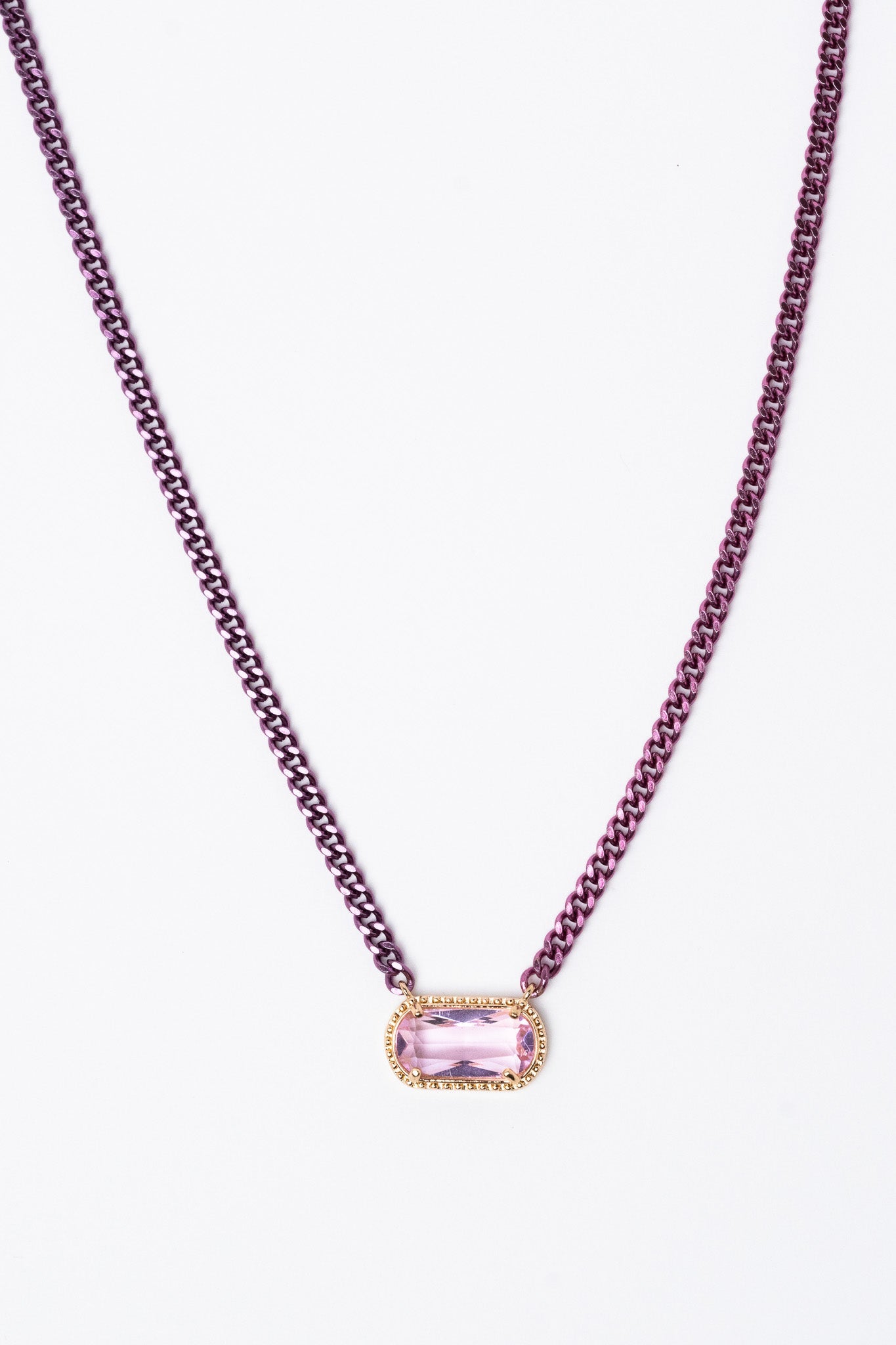 Aubrey Necklace - Metallic Peony